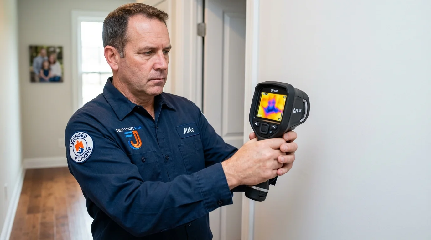 Thermal imaging leak detection by Johns Plumbing LLC in Skowhegan